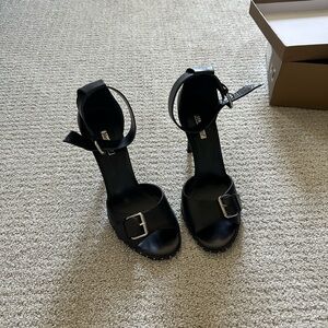 Maria Moro High Heeled Sandals Black 39 EUR